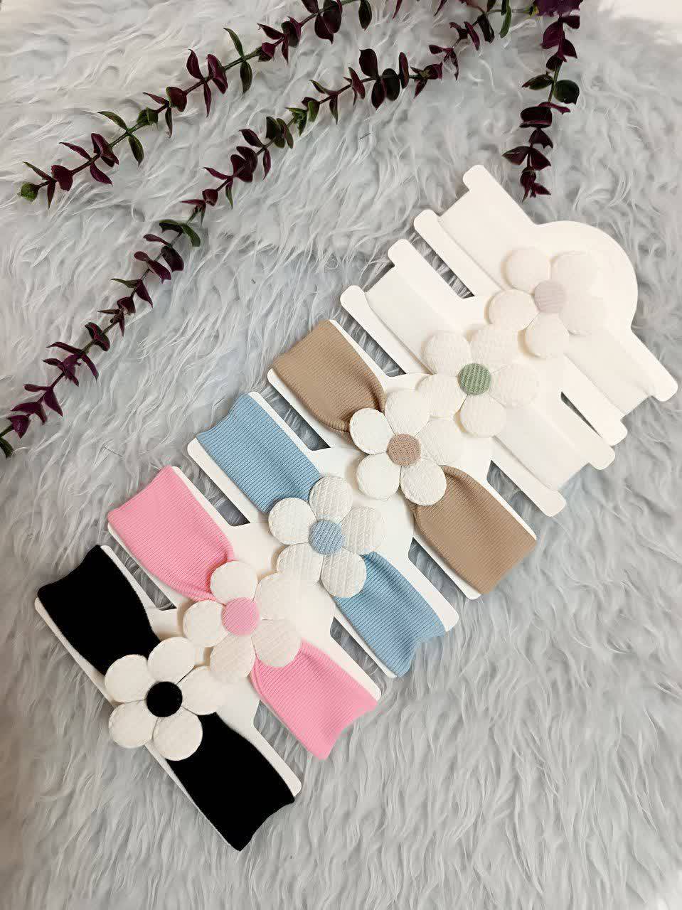هدبند گل پفکی